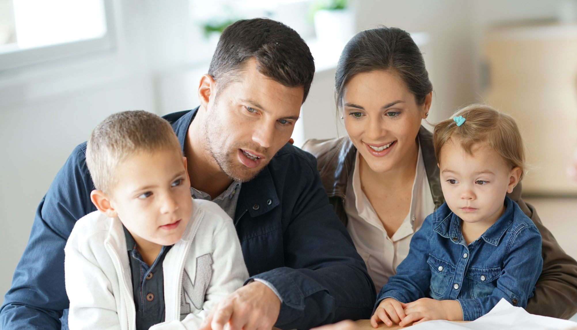 family-reviewing-plan
