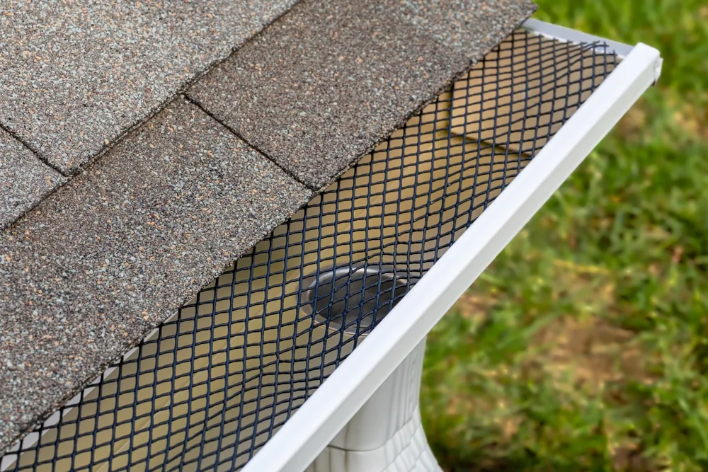 Gutter guards installed by Pacific Sheet Metal technicians